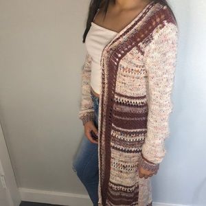 Fall colored cardigan.
